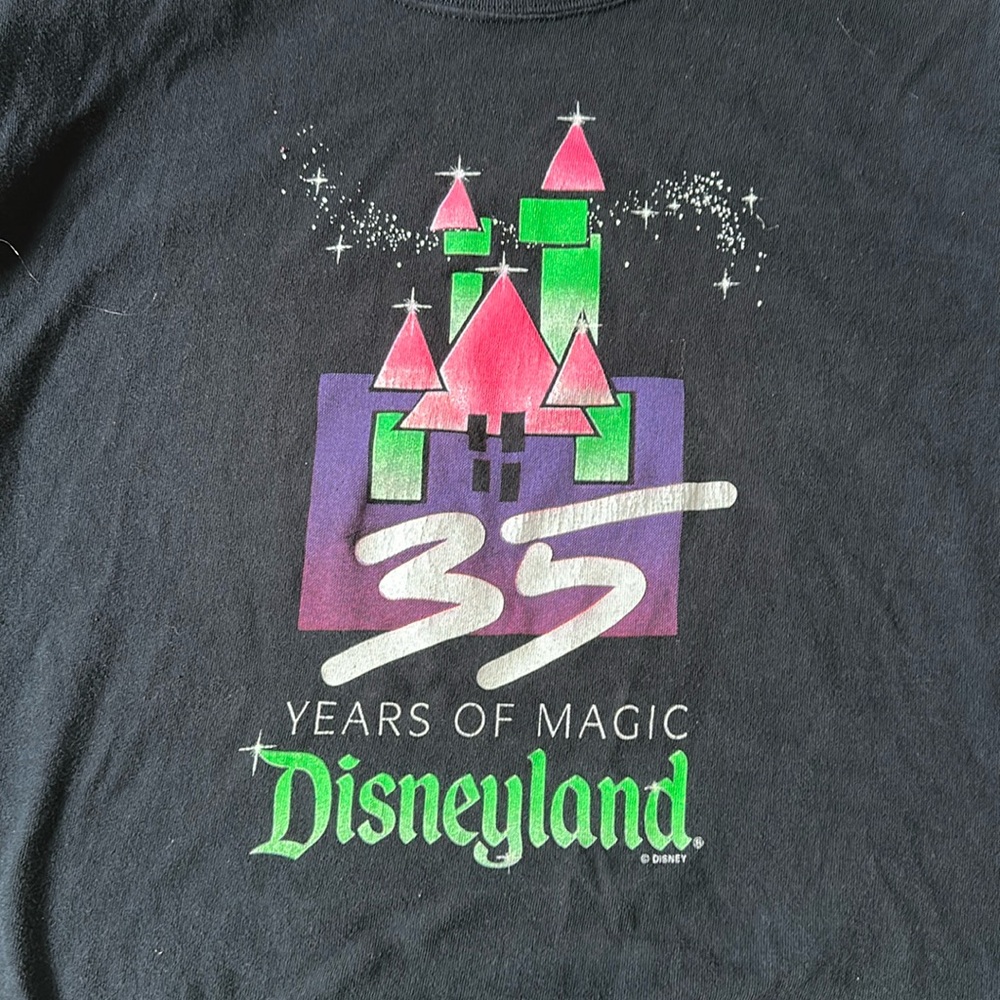 Vintage 35 years  of Magic- Disneyland- short sleeve sweatshirt 1955 to 1990